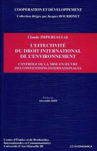 L'effectivité du droit international de l'environnement