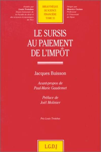 Le sursis au paiement de l'impôt