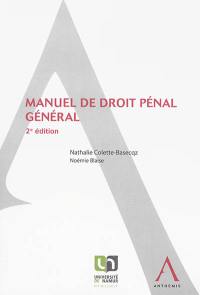 Manuel de droit pénal général