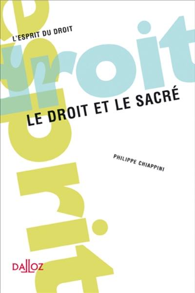 Le droit et le sacré