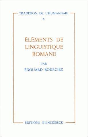 Eléments de linguistique romane