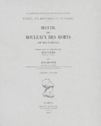 Recueil des rouleaux des morts : VIIIe siècle-vers 1536. Vol. 2. 1181-1399