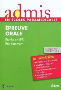 Epreuve orale : entrée en IFSI : entrainement