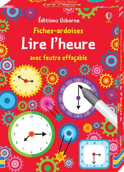 Lire l'heure : fiches-ardoises