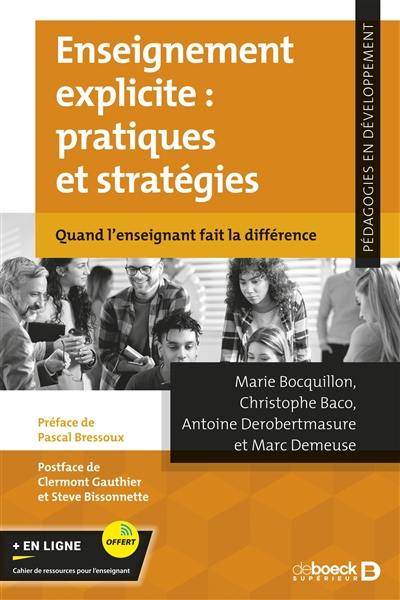 Enseignement explicite : pratiques et stratégies : quand l'enseignant fait la différence