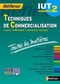 Techniques de commercialisation, IUT semestre 2 : cours, méthodes, exercices corrigés, toutes les matières