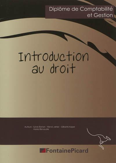 Introduction au droit DCG : diplôme de comptabilité et gestion