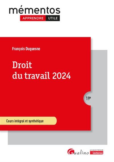 Droit du travail 2024