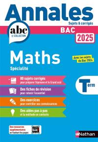 Maths spécialité terminale : bac 2025