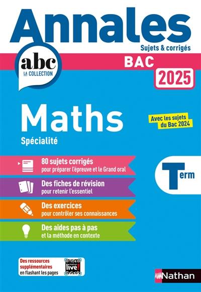 Maths spécialité terminale : bac 2025