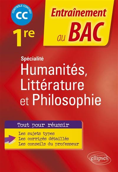 Spécialité humanités, littérature et philosophie 1re : CC, contrôle continu