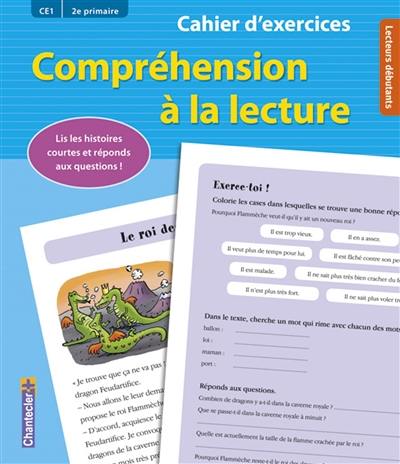 Compréhension à la lecture : lis les histoires courtes et réponds aux questions ! : CE1, 2e primaire, lecteurs débutants