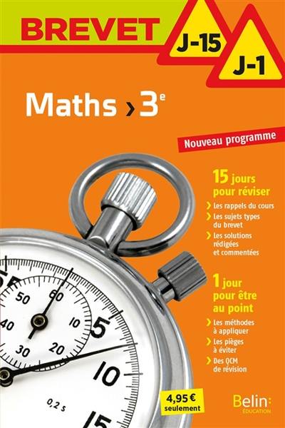 Maths 3e : nouveau programme