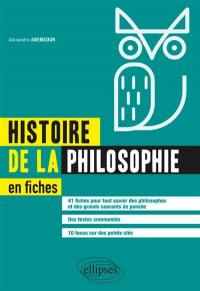 Histoire de la philosophie en fiches