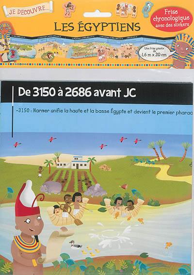 Je découvre les Egyptiens : frise chronologique avec des stickers