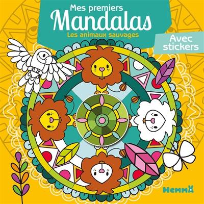 Les animaux sauvages : mes premiers mandalas avec stickers