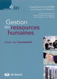 Gestion des ressources humaines : valeur de l'immatériel