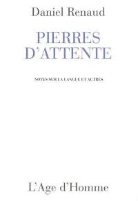 Pierres d'attente : notes sur la langue et autres