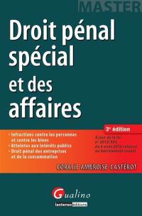 Droit pénal spécial et des affaires