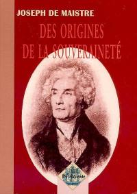 Des origines de la souveraineté