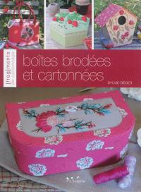 Boîtes brodées et cartonnées