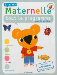 Maternelle, tout le programme, grande section, 5-6 ans