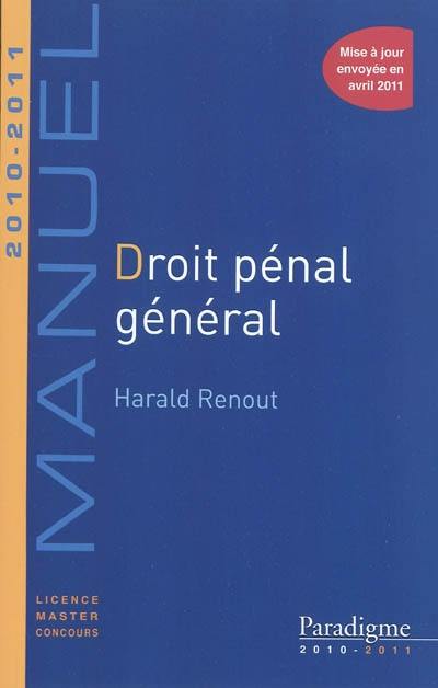 Droit pénal général : 2010-2011