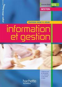 Information et gestion, première STG gestion