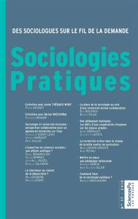 Sociologies pratiques, n° 37. Des sociologues sur le fil de la demande