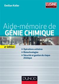 Aide-mémoire de génie chimique