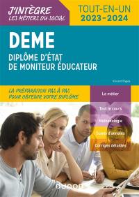 DEME : diplôme d'Etat de moniteur éducateur : tout-en-un 2023-2024