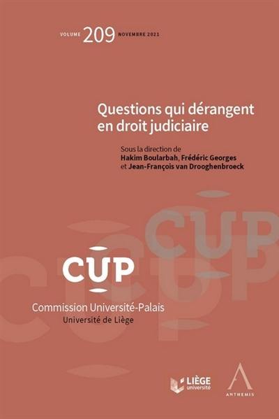 Questions qui dérangent en droit judiciaire