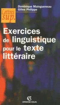 Exercices de linguistique pour le texte littéraire