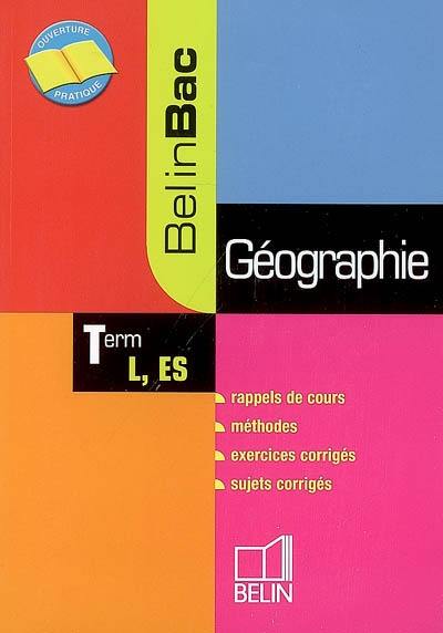 Géographie terminale L, ES