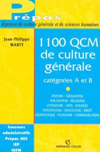 1.100 QCM de culture générale : catégories A et B