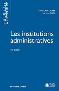 Les institutions administratives