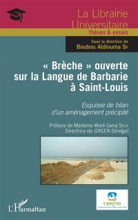 Brèche ouverte sur la Langue de Barbarie à Saint-Louis : esquisse de bilan d'un aménagement précipité