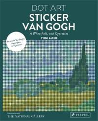 Dot Art Sticker Van Gogh A Wheatfield with Cypresses