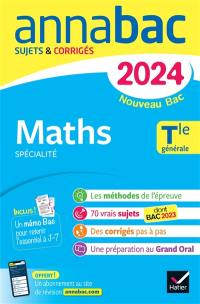 Maths spécialité, terminale générale : nouveau bac 2024