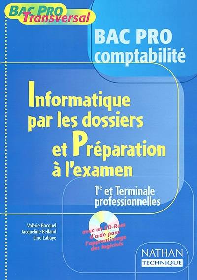 Informatique par les dossiers et préparation à l'examen, Bac Pro comptabilité, 1re et terminale professionnelles : Windows 95 et 98, Word, Access, Excel, Powerpoint versions 97 et 2000, Outlook Express versions 5 et 6