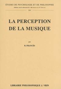 La perception de la musique