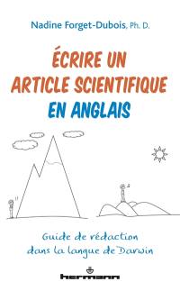 Ecrire un article scientifique en anglais : guide de rédaction dans la langue de Darwin