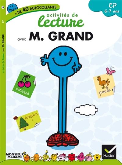 Activités de lecture avec M. Grand, CP 6-7 ans : + de 40 autocollants