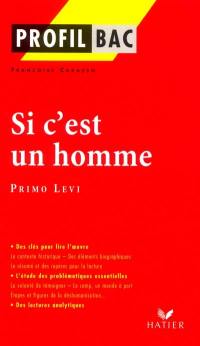 Si c'est un homme, Primo Levi