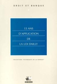 15 ans d'application de la loi Dailly