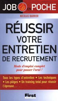 Réussir votre entretien de recrutement