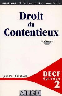 Droit du contentieux : DECF épreuve n° 2