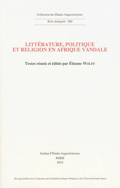 Littérature, politique et religion en Afrique vandale