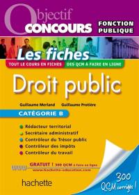 Droit public : catégorie B