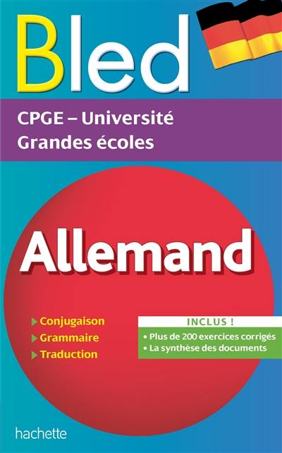 Bled allemand : CPGE, université, grandes écoles